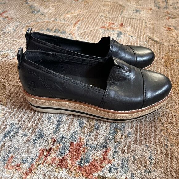 Timberland Black Leather Women's Shoes - Picture 6 of 9